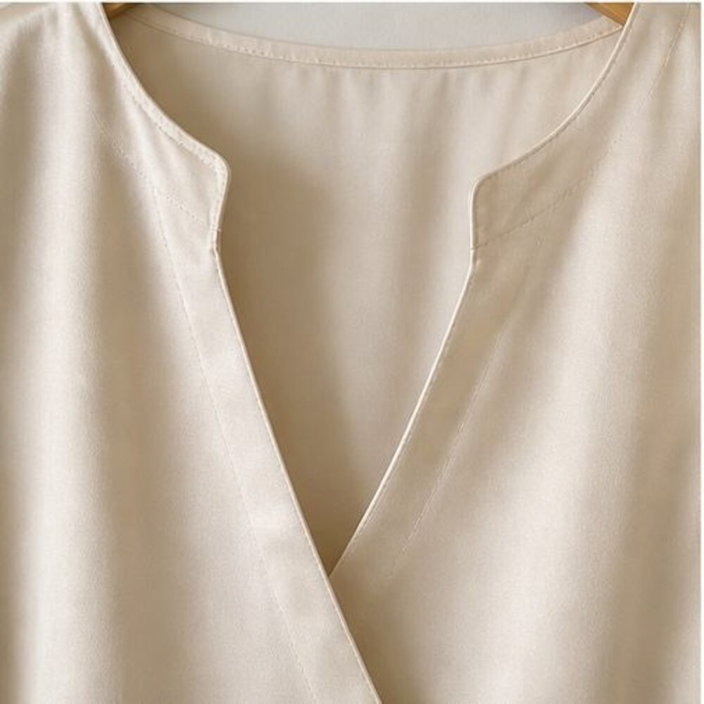 Cream Ruffle Blouse - Picture 4 of 6
